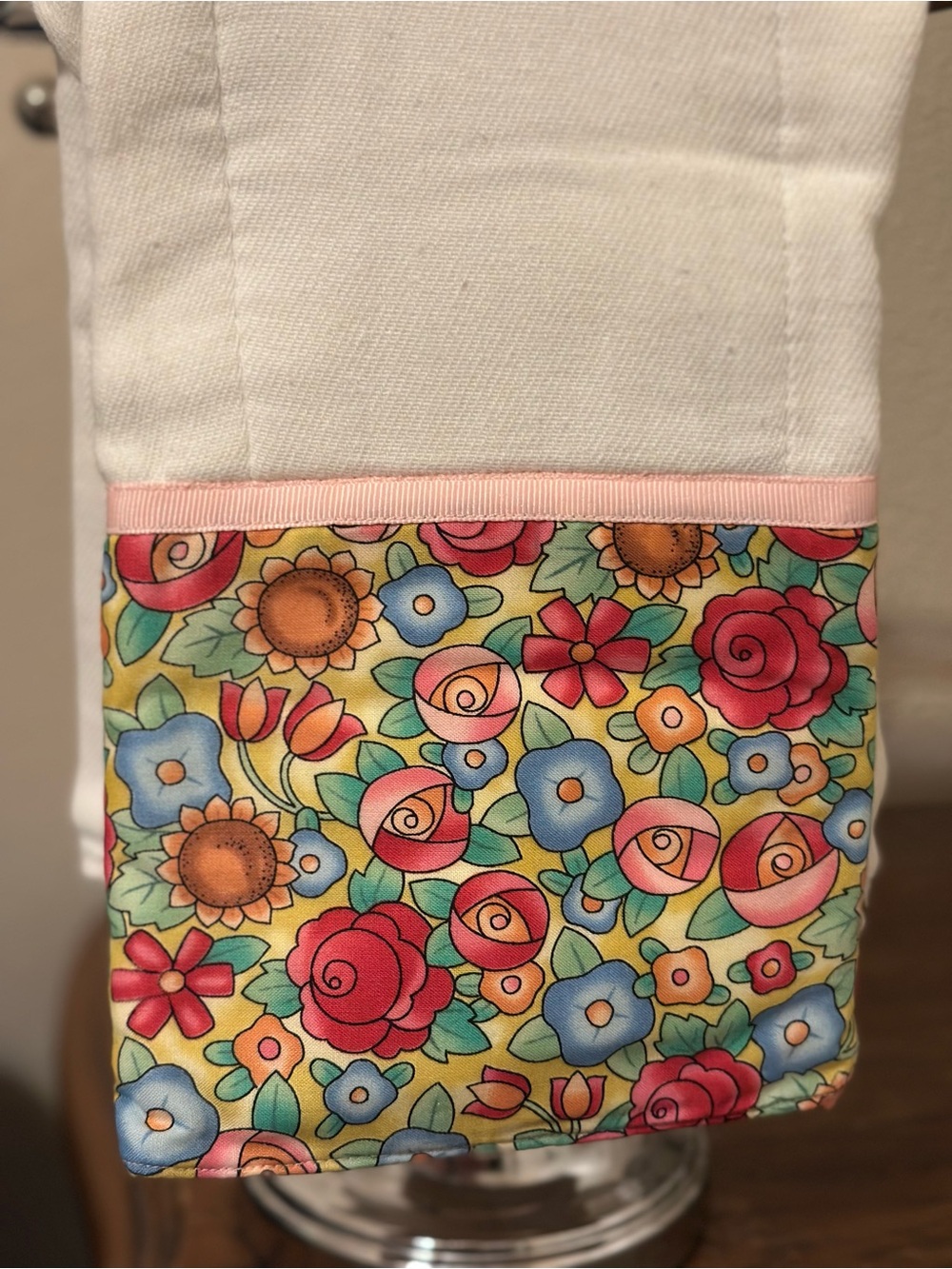 Baby burp cloth  handmade Floral Print